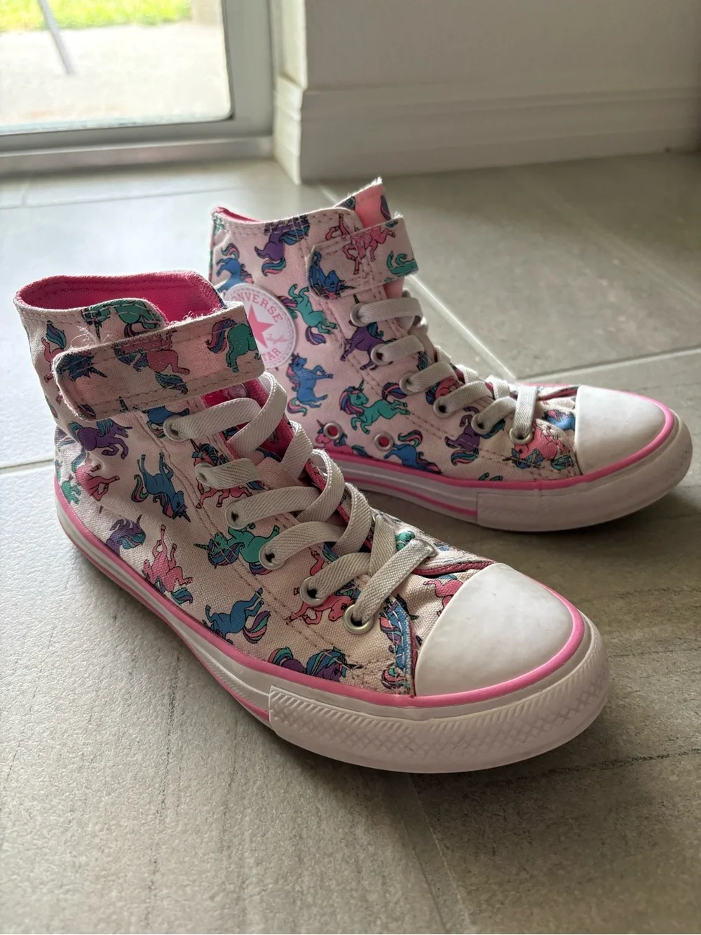 Converse  All Star 1V Hi Unicorns High-Top Sneakers – Girls Size 3